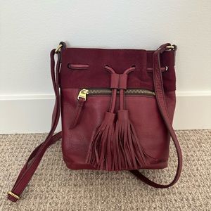 Fossil leather crossbody